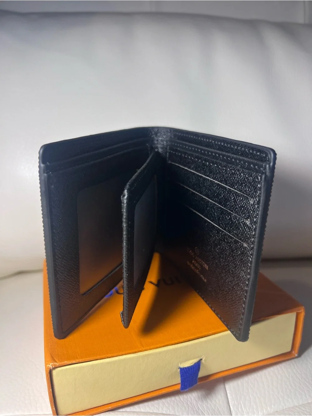 Louis Vuitton Black Epi Leather Bi-Fold Card & Key Holder